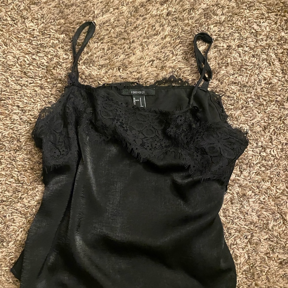Silk laced cami